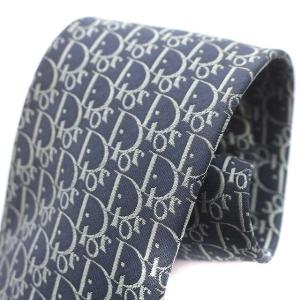 Christian Dior ネクタイ ロゴ ネイビー 紺