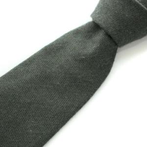 ネクタイ ワイドタイ カシミヤ シルク ワンポイント イタリア製 スーツ ビジネス グレー