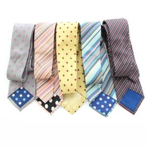 PAUL SMITH 5本セット まとめ売り ネクタイ レギュラータイ ドット マルチストライプ シルク スーツ ビジネス