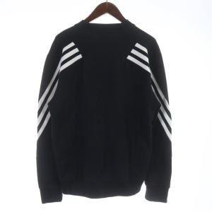 adidas M FI 3S DK クルーネックスウェット トレーナー 長袖 L 黒 ブラック HB1419