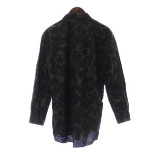 HUGO BOSS ミリタリーシャツ 長袖 迷彩柄 カモフラ XL 緑 グリーン 黒 ブラック GY21