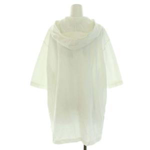 LACOSTE タグ付き ポロシャツ ビックシルエット ロゴ ワンポイント 五分袖 M 白 ホワイト