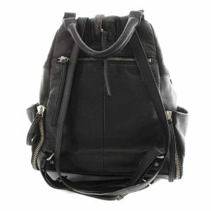 DIESEL リュックサック デイパック レザー ファスナー 黒 ブラック