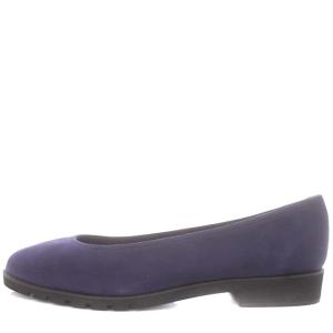 Salvatore Ferragamo パンプス フラットシューズ ヌバック 6.5 24cm 青 ブルー