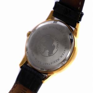 HUNTING WORLD 腕時計 アナログ クオーツ レザーベルト 型押し 茶 ブラウン ゴールド HW410