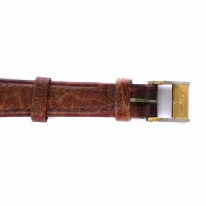 Longines 腕時計 アナログ クオーツ ステンレス レザーベルト ゴールド 茶 ブラウン