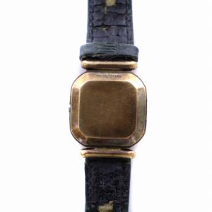 OMEGA 腕時計 アナログ クオーツ デビル レザーベルト ゴールド 緑 グリーン