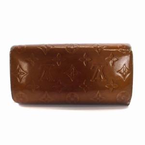 LOUIS VUITTON モノグラムヴェルニ ポルトトレゾールインターナショナル 三つ折り 長財布 ブロンズ M91166
