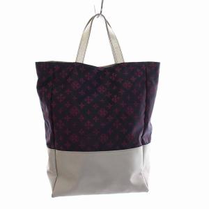 russet ハンドバッグ トートバッグ ナイロン 紫 パープル シルバー