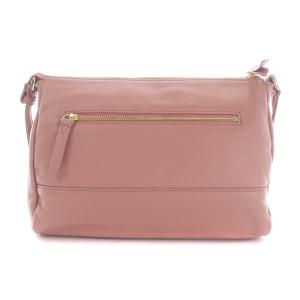 LANVIN ショルダーバッグ ポシェット 斜めがけ リボン ロゴ レザー ピンク GY19