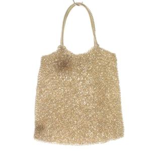 ANTEPRIMA ワイヤーバッグ ハンドバッグ チャーム付き 鞄 ゴールド