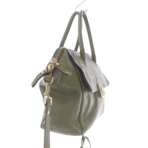 TORY BURCH トートバッグ ショルダーバッグ 2WAY ロゴ レザー 緑 モスグリーン GY19