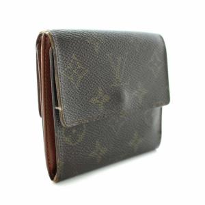 LOUIS VUITTON ポルトフォイユエリーズ モノグラム 財布 三つ折り 小銭入れ キャンバスコーティング 茶 ブラウン M61654