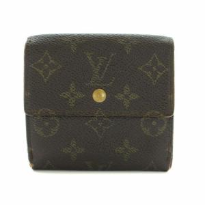 LOUIS VUITTON ポルトフォイユエリーズ モノグラム 財布 三つ折り 小銭入れ キャンバスコーティング 茶 ブラウン M61654