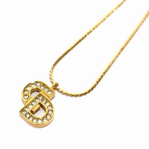 Christian Dior ブレスレット ロゴ ストーン ゴールド