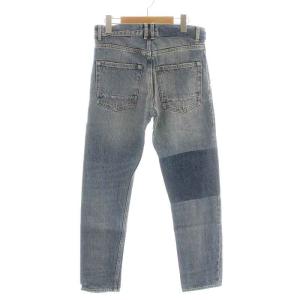 GOLDEN GOOSE デニムパンツ ジーンズ ボタンフライ USED加工 切替 27 XS 青 ブルー