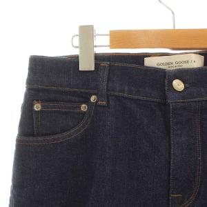 GOLDEN GOOSE デニムパンツ ジーンズ ボーイフレンド ジップフライ 27 L 紺 ネイビー