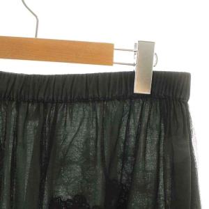 QUEENE AND BELLE Fleur Cammo Skirt フレアスカート ロング マキシ 花 フラワー レース 刺繍 シアー シースルー チュール