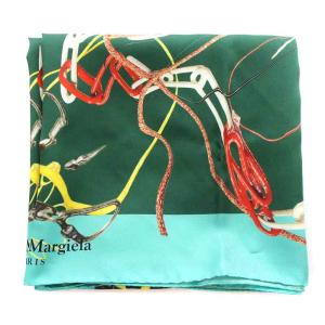 Maison Margiela スカーフ 総柄 プリント シルク マルチカラー