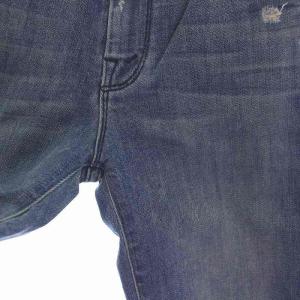 MOTHER 2017年製 THE LOOKER CROP ストレッチ デニムパンツ スキニー ジーンズ USED加工 ダメージ加工 25