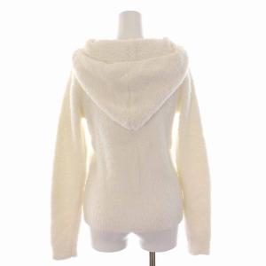 BAREFOOT DREAMS bamboo chic knit ジップパイルパーカー ボア ジップアップ 長袖 S ホワイト 白 415