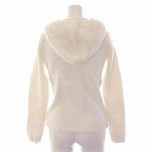 BAREFOOT DREAMS bamboo chic knit ジップパイルパーカー ボア ジップアップ 長袖 XS ホワイト 白 415