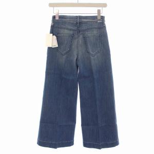 MOTHER 2017年製 SWOONER ROLLER CROP ワイドフレア デニムパンツ クロップド ジーンズ 25 ライトブルー