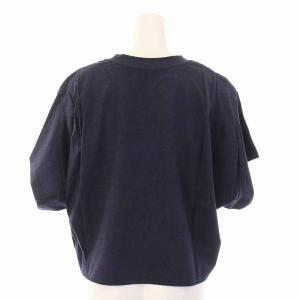 ISABEL MARANT 2021年製 ZINALIA クロップド Tシャツ カットソー ショート丈 クルーネック 半袖 M 紺 ネイビー
