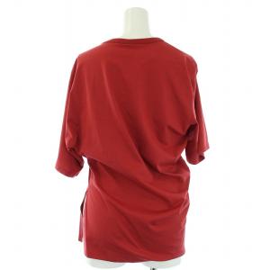 08sircus 2019 Tシャツ カットソー 半袖 アシンメトリー 1 S 赤 レッド