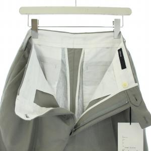 08sircus 2020年製 Mohair wool cotton peg-top pants パンツ スラックス タック 4 XL グレー