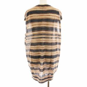 DRIES VAN NOTEN 4705 22SS JAXSON ニットベスト プルオーバー モヘア混 ボーダー L マルチカラー