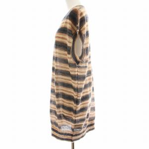 DRIES VAN NOTEN 4705 22SS JAXSON ニットベスト プルオーバー モヘア混 ボーダー L マルチカラー