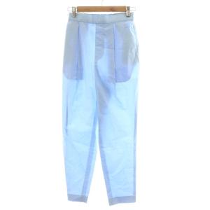 Cottonタイプライター ゴムジョッパーズ イージーパンツ 36 S 水色 ライトブルー 300EA631-2240