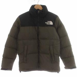 Nuptse Jacket ダウンジャケット ハイネック スタンドカラー S カーキ