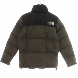 THE NORTH FACE Nuptse Jacket ダウンジャケット ハイネック スタンドカラー S カーキ