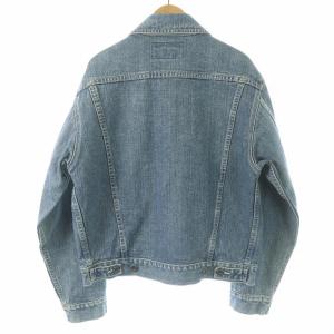 HARLEY DAVIDSON デニムジャケット ジージャン Gジャン USED加工 ロゴ 刺繍 L ライトブルー