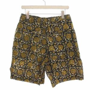 Edwina Horl ショートパンツ ハーフパンツ 総柄 プリント S カーキ 緑 グリーン EH44P-02-16/17