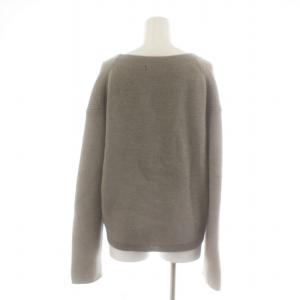 MARGARET HOWELL 21AW ニットカーディガン サンプル品 Vネック 長袖 無地 2 M グレー 578-1264003