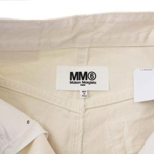 MM6 Maison Margiela コーティングパンツ ボタンフライ 40 M アイボリー S62LB0078
