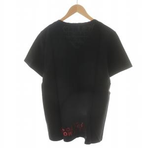 Maison Margiela 19AW エイズT チャリティ Tシャツ カットソー 半袖 M 黒 ブラック 赤 レッド S30GJ0007