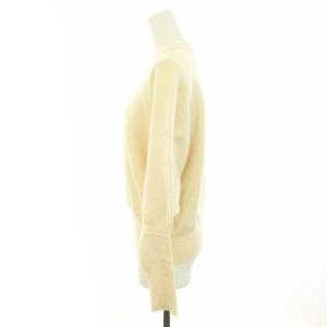 ESTNATION コットンカシミヤドルマンスリーブニット 長袖 クルーネック カシミヤ混 F アイボリー 12-109-12-090332
