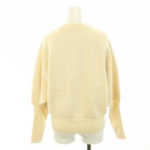 ESTNATION コットンカシミヤドルマンスリーブニット 長袖 クルーネック カシミヤ混 F アイボリー 12-109-12-090332