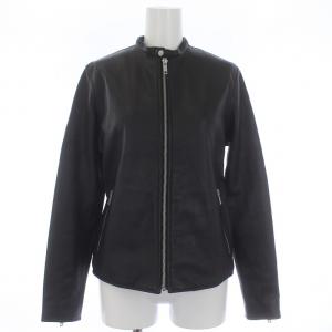 23SS シープレザーシングルライダースブルゾン ジャケット 羊革 アウター 38 M 黒 ブラック 23011400100010