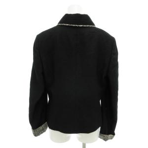 HERNO スカートスーツ セットアップ ジャケット 5B ノーベント 42 L 黒 ブラック