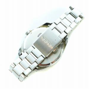 SEIKO 腕時計 ソーラー デイト 黒文字盤 シルバーカラー AS32-KVD0