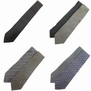 GIORGIO ARMANI おまとめ9点セット ネクタイ ビジネス 総柄 絹 シルク 黒 ブラック グレー 青 ブルー 紺 ネイビー