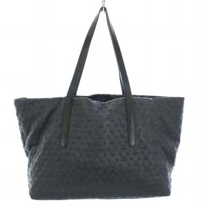 【美品】ジミーチュウ ピムリコ エンボス トートバッグ レザー ネイビー 大容量 JIMMY CHOO Jimmy Choo ジミーチュウ トートバッグ PIMLICO/S