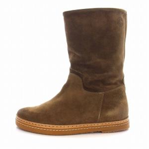 BUTTERO ムートンブーツ ショート スエード 37 23.5cm 茶 ブラウン /YM MA