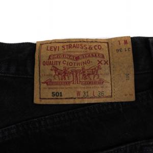 Levi's 501 90's デニムパンツ アメリカ製 W31L36 ブラック