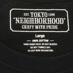 NEIGHBORHOOD Tシャツ プリント 半袖 L 黒 ブラック